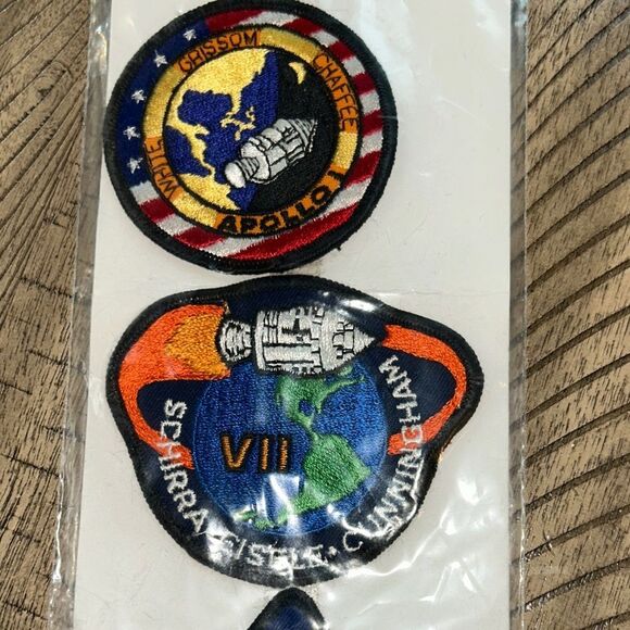 Kennedy Spaceport 🚀 🌎 USA 🇺🇸 Apollo Mission Patches NASA Made in USA 🇺🇸 RARE 80s - Picture 5 of 17